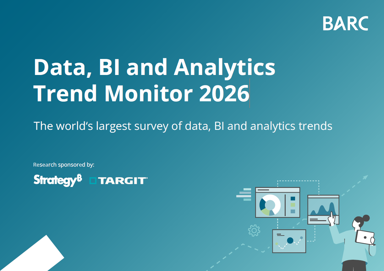 Data, BI & Analytics Trend Monitor 2026 The world's largest survey on data, BI and analytics trends! What the top BARC trends mean for pharmaceutical teams — and how organizations can take concrete action to prepare for the next era of intelligent, compliant automation.